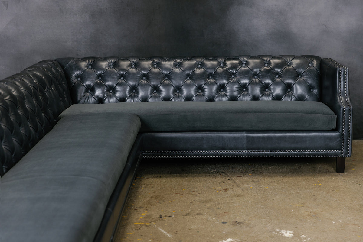 ESSEX LEATHER SECTIONAL