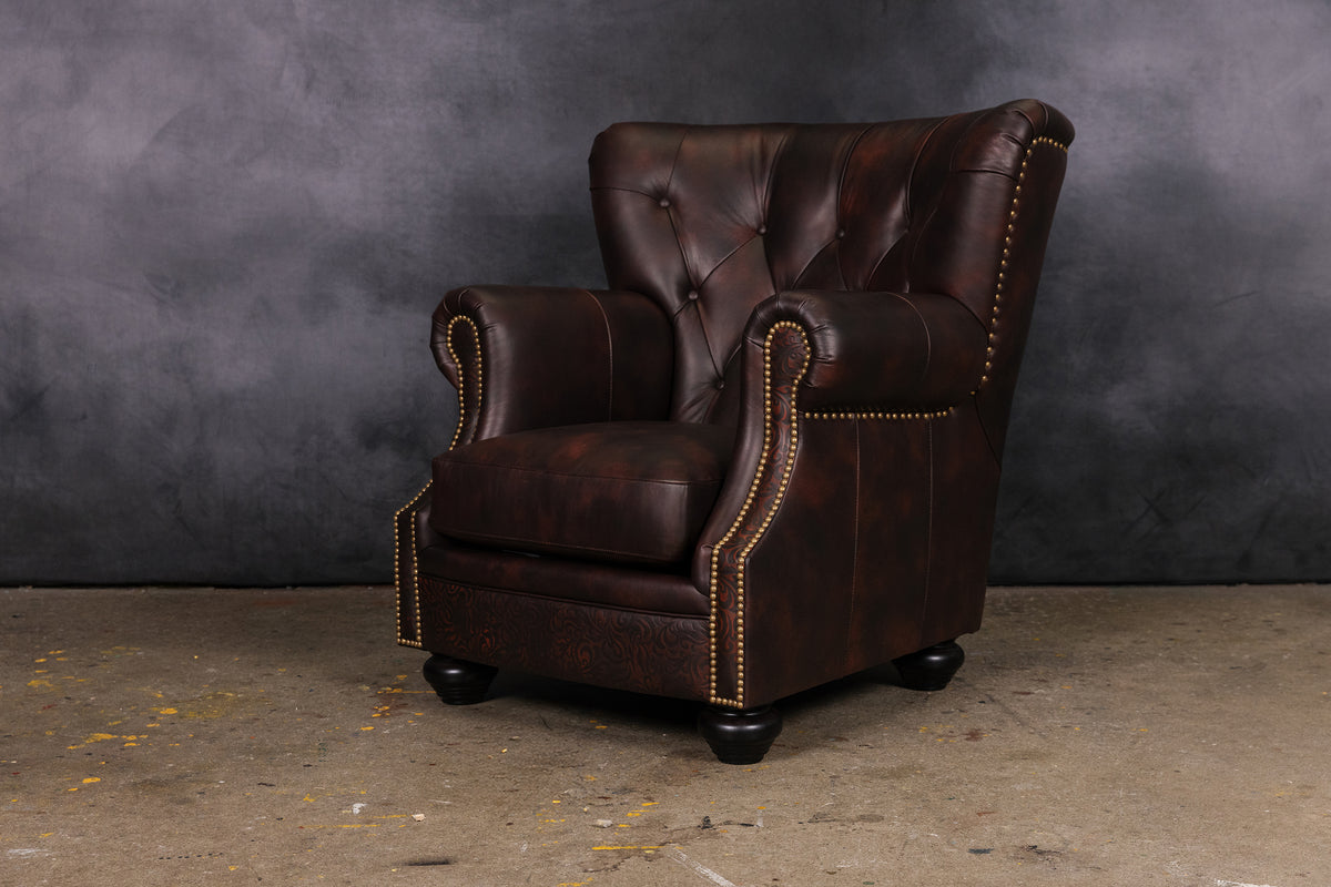 AFICIONADO LEATHER CHAIR NOBILITY ARABESQUE