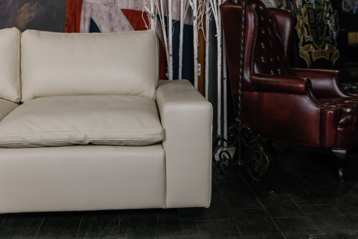 DREAM CLOUD LEATHER SOFA 9 FT FLOOR MODEL (SOLD)