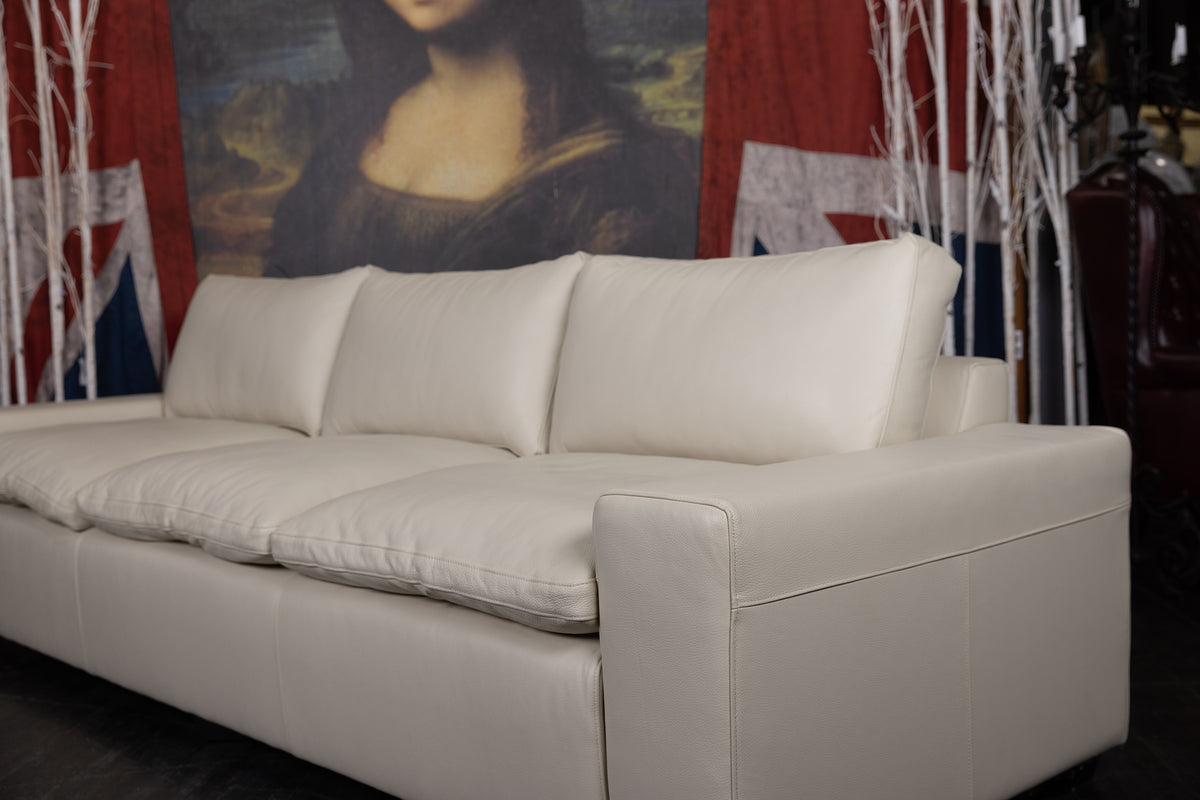 DREAM CLOUD LEATHER SOFA 9 FT FLOOR MODEL (SOLD)