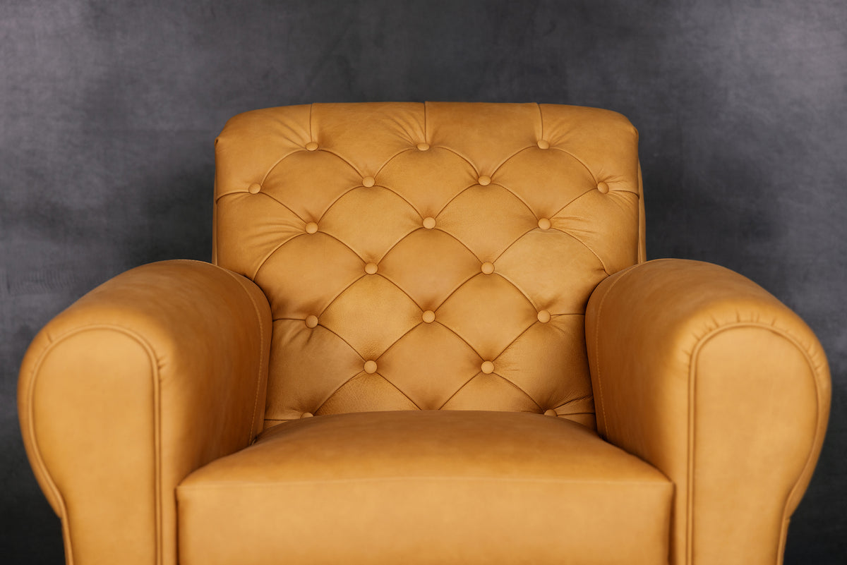 BACHELOR TUFTED BACK CHAIR ( SOLD )