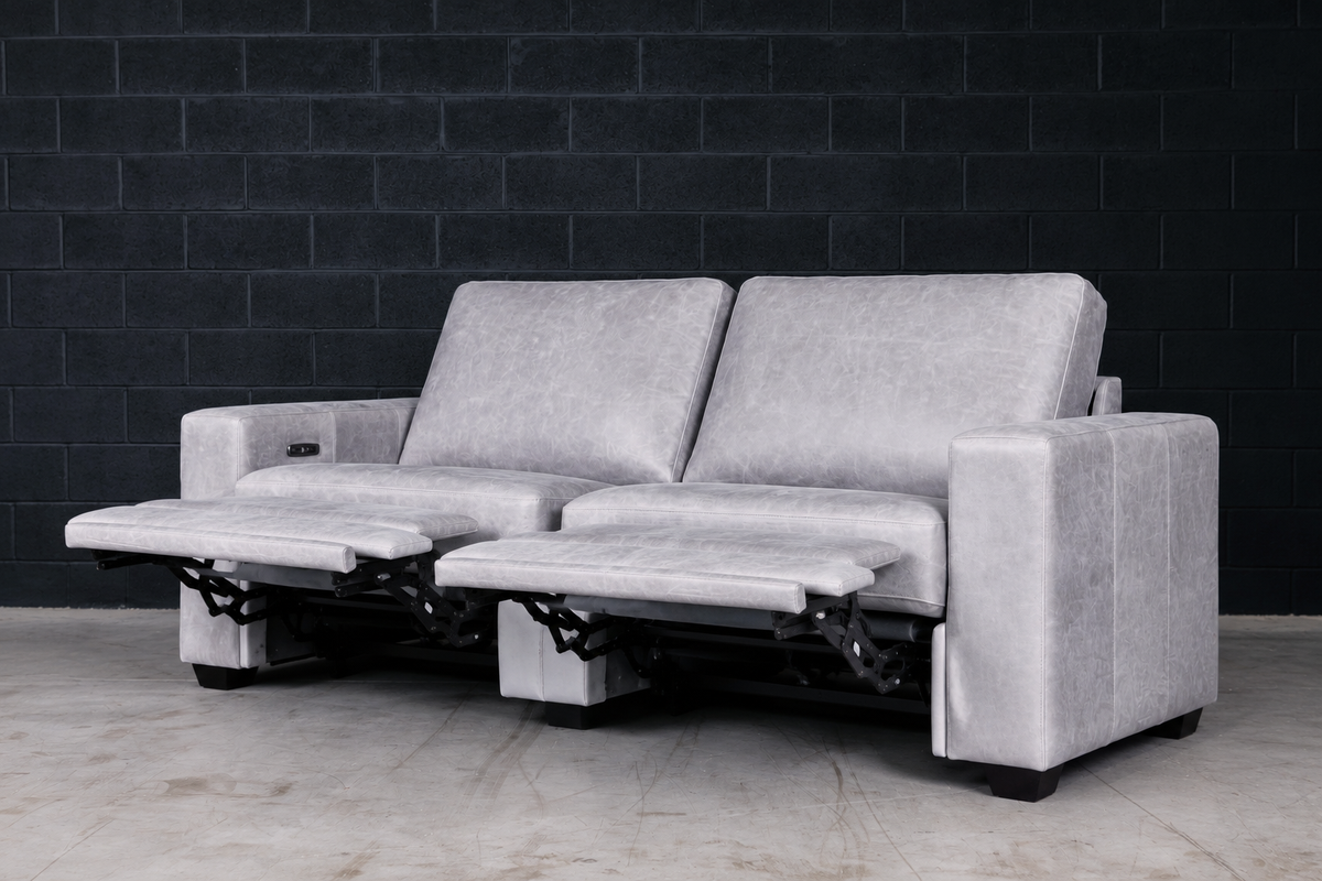 MODENA MOTION LEATHER SOFA 88 INCH
