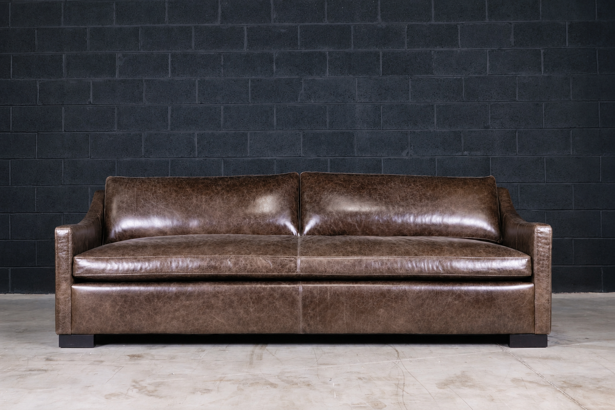 THE BRUGES LEATHER SOFA