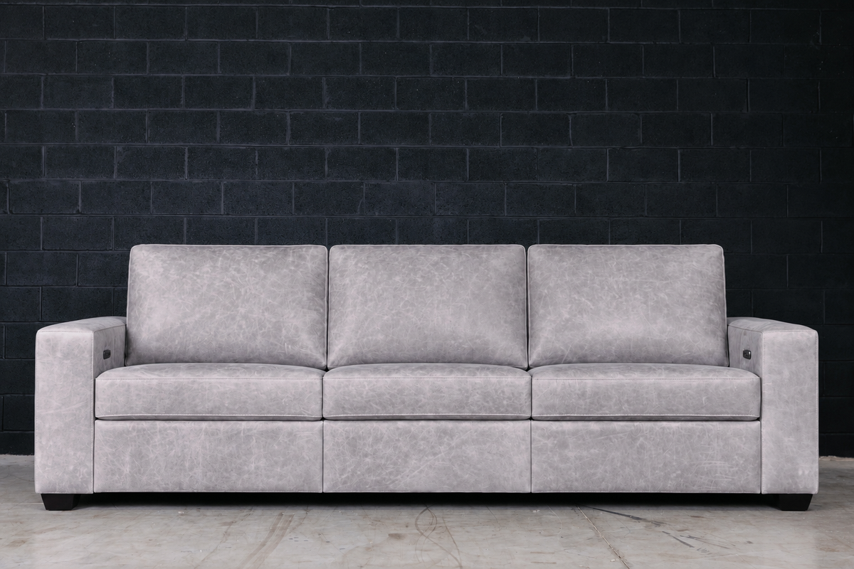 MODENA MOTION LEATHER SOFA 110 INCH