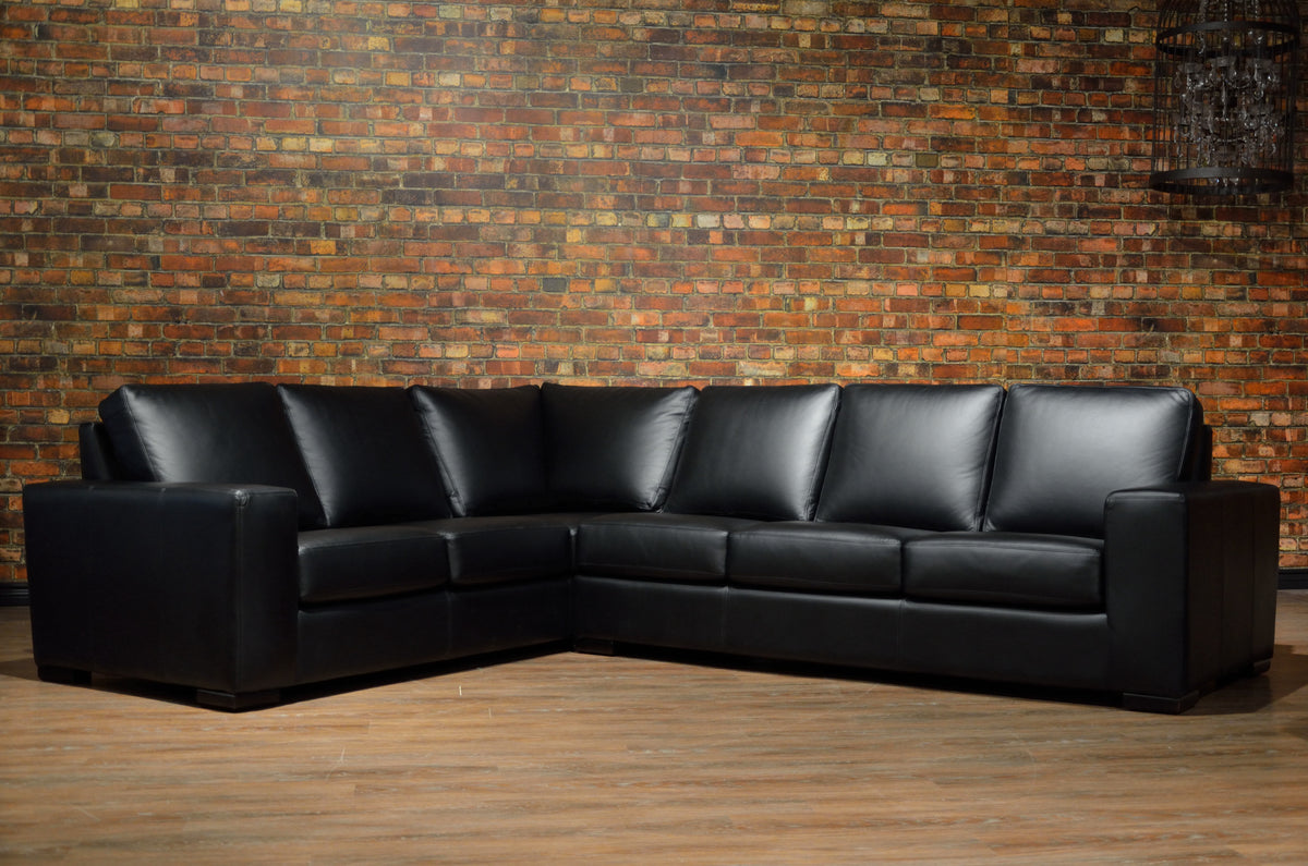 PALERMO LEATHER SECTIONAL RHF